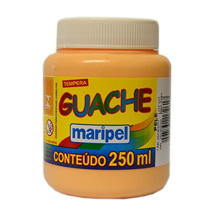 TINTA GUACHE 250ML MARIPEL PELE - Aramaty