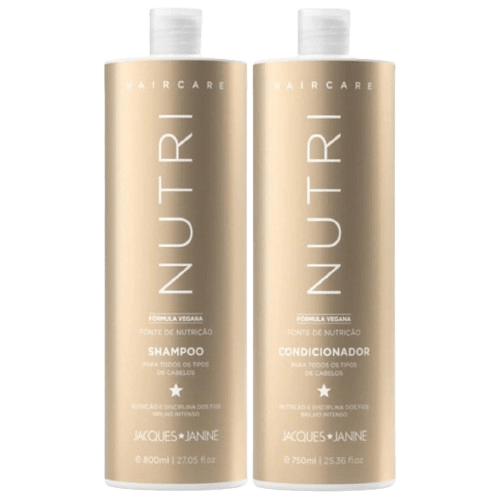 KIT JACQUES JANINE SHAMPOO 800ML + CONDICIONADOR 750ML NUTRI