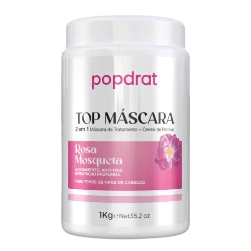 MÁSCARA POPDRAT 2 EM 1 1KG ROSA MOSQUETA