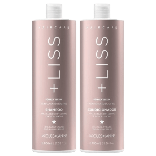 KIT JACQUES JANINE SHAMPOO 800ML + CONDICIONADOR 750ML +LISS