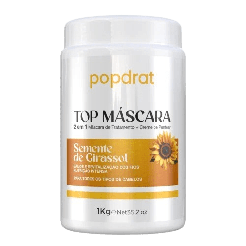 MÁSCARA POPDRAT 2 EM 1 1KG SEMNETE DE GIRASSOL