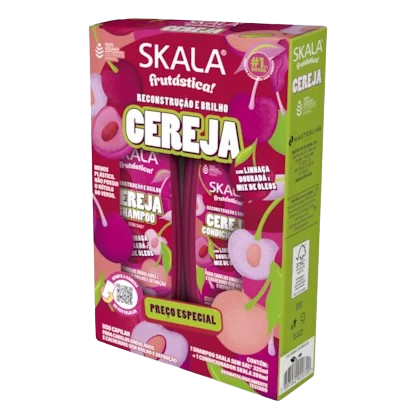 KIT SKALA SHAMPOO 325ML + CONDIONADOR 200ML CEREJA