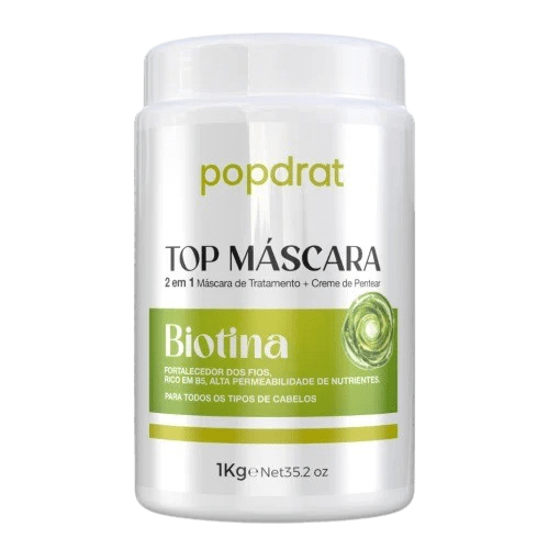 MÁSCARA POPDRAT 2 EM 1 1KG BIOTINA