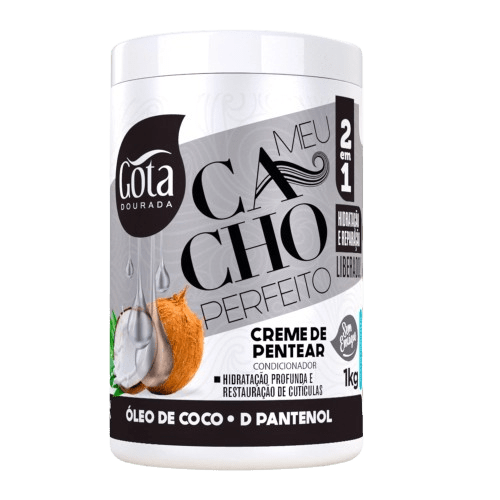 CREME PENTEAR GOTA DOURADA 1KG ÓLEO DE COCO D PANTENOL