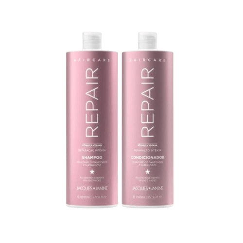 KIT JACQUES JANINE SHAMPOO 800ML + CONDICIONADOR 750ML REPAIR
