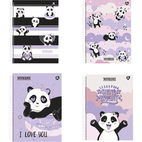 CADERNO 1/4 80 FLS ANIMATIVA MY FRIEND
