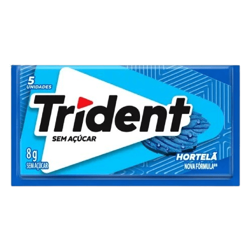 CHICLETE TRIDENT 8G HORTELÃ