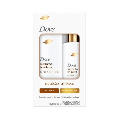 KIT DOVE SHAMPOO 350ML + CONDICIONADOR 175ML NUTRIÇÃO+TRI-ÓLEOS