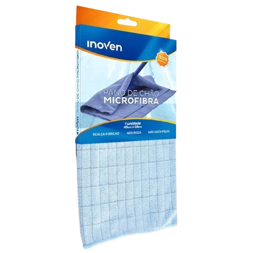 PANO MICROFIBRA INOVEN 49X59CM AZUL