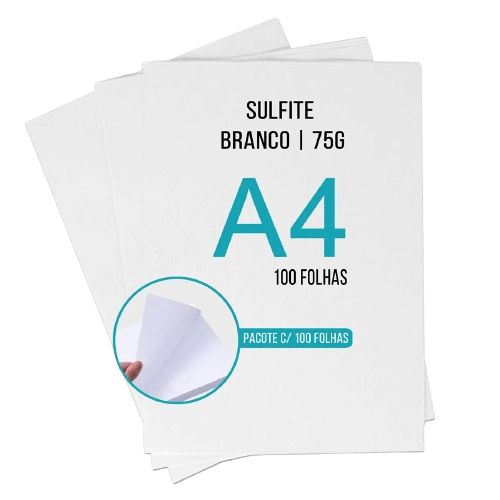 SULFITE A4 C/100 BRANCO 75G/M²
