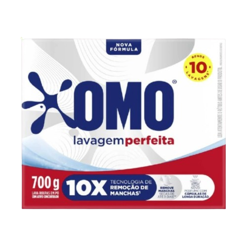 SABÃO EM PÓ OMO 700G LAVAGEM PERFEITA