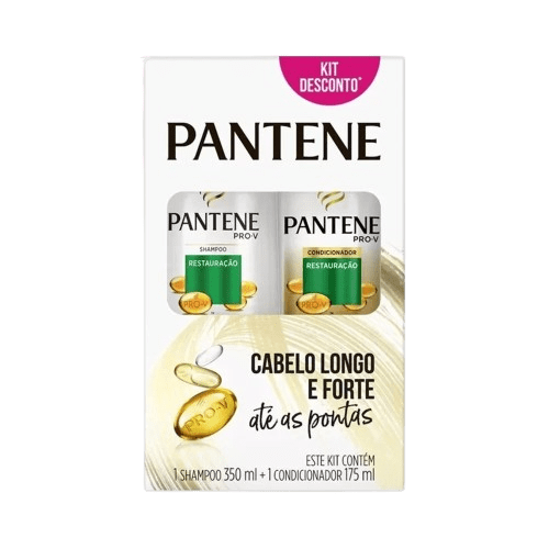 KIT PANTENE SHAMPOO 350ML + CONDICIONADOR 175ML RESTAURAÇÃO