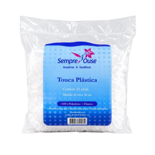 TOUCA DESCARTÁVEL SEMPRE OUSE PLÁSTICA 25UN