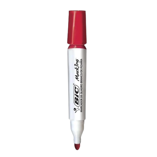 MARCADOR QUADRO BRANCO BIC MARKING VERMELHO